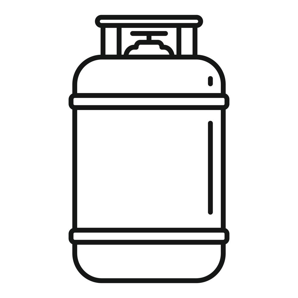gas- cilinder industrieel icoon, schets stijl vector