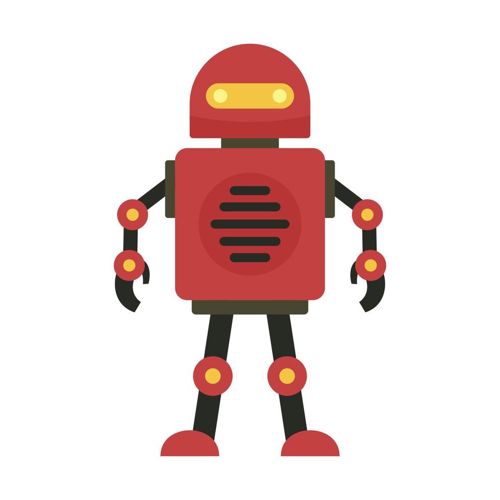 robot icoon, vlak stijl vector