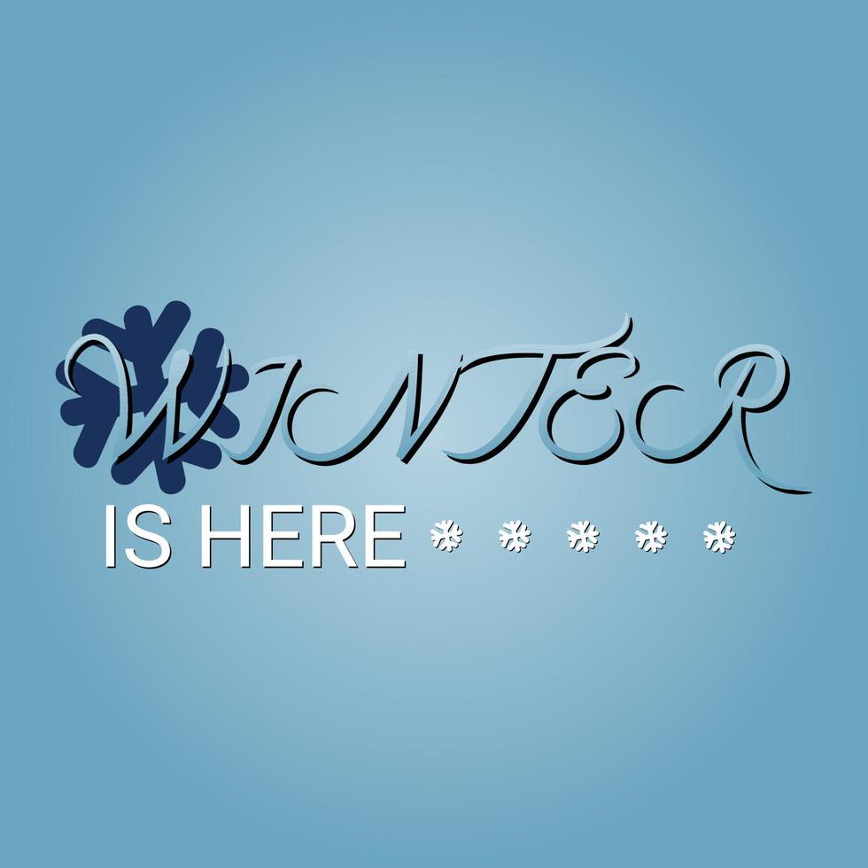 winter t-shirt ontwerp vector