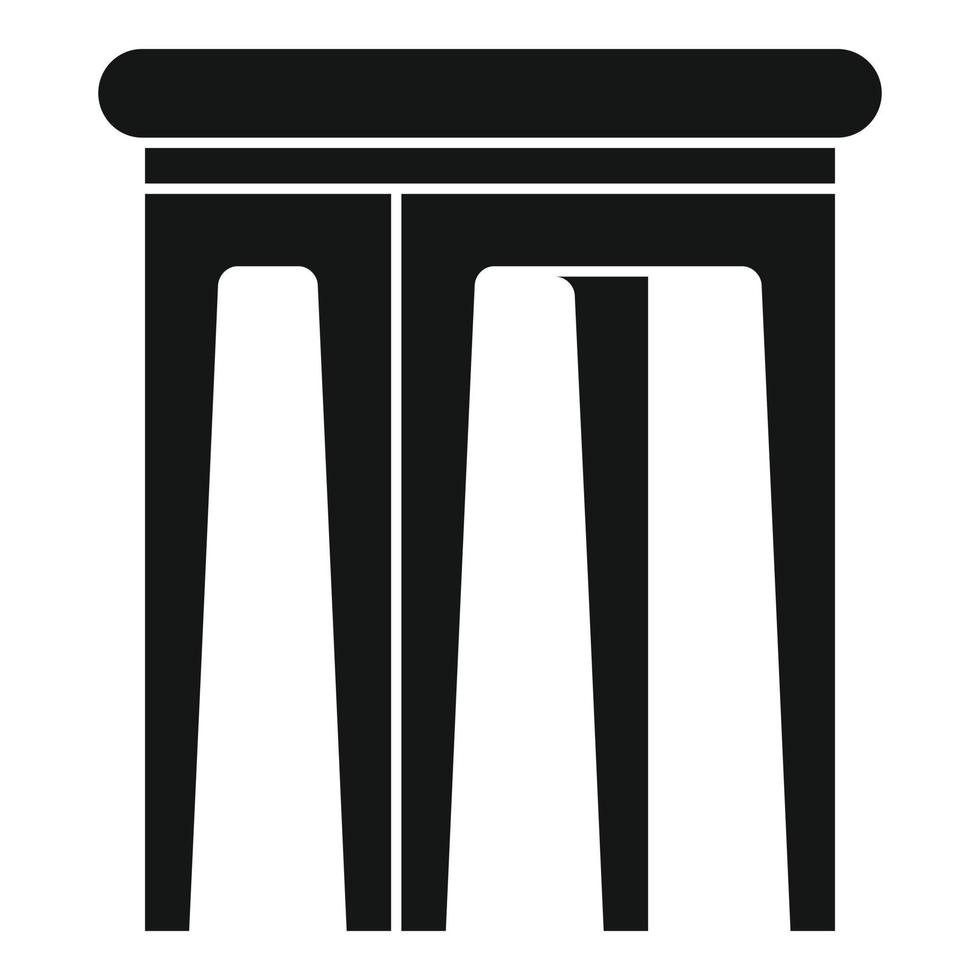 kind plastic rugloos stoel icoon, gemakkelijk stijl vector