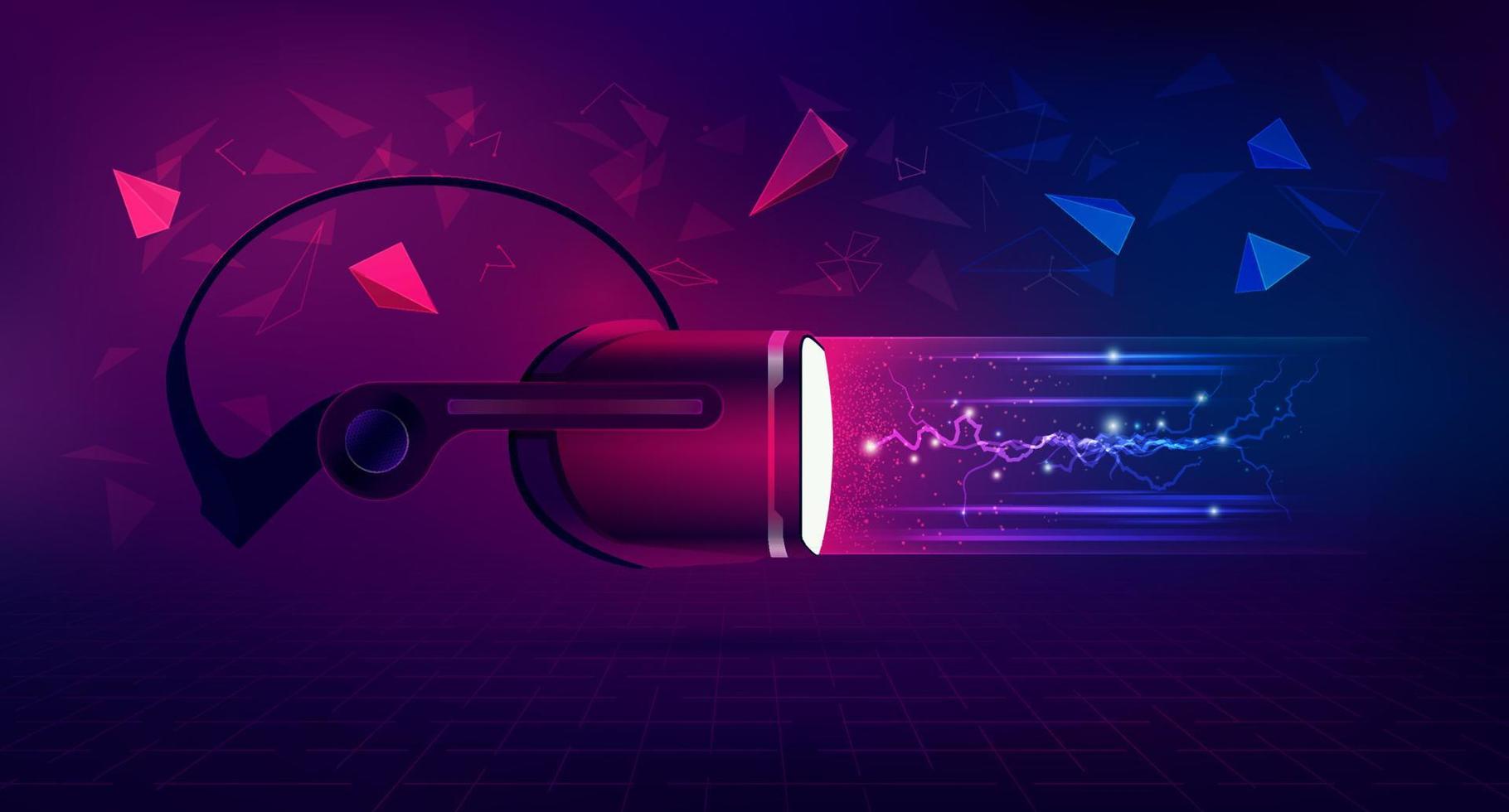 Purper vr zoom vector