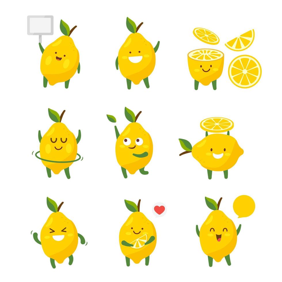 citroen tekenfilm karakter vector