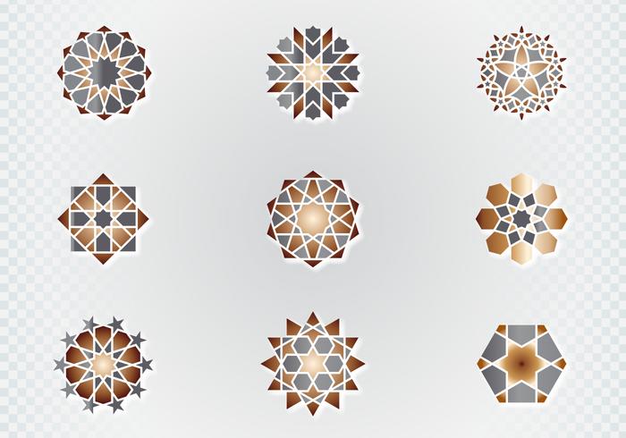 Arabisch Ornamental Symbolen vector