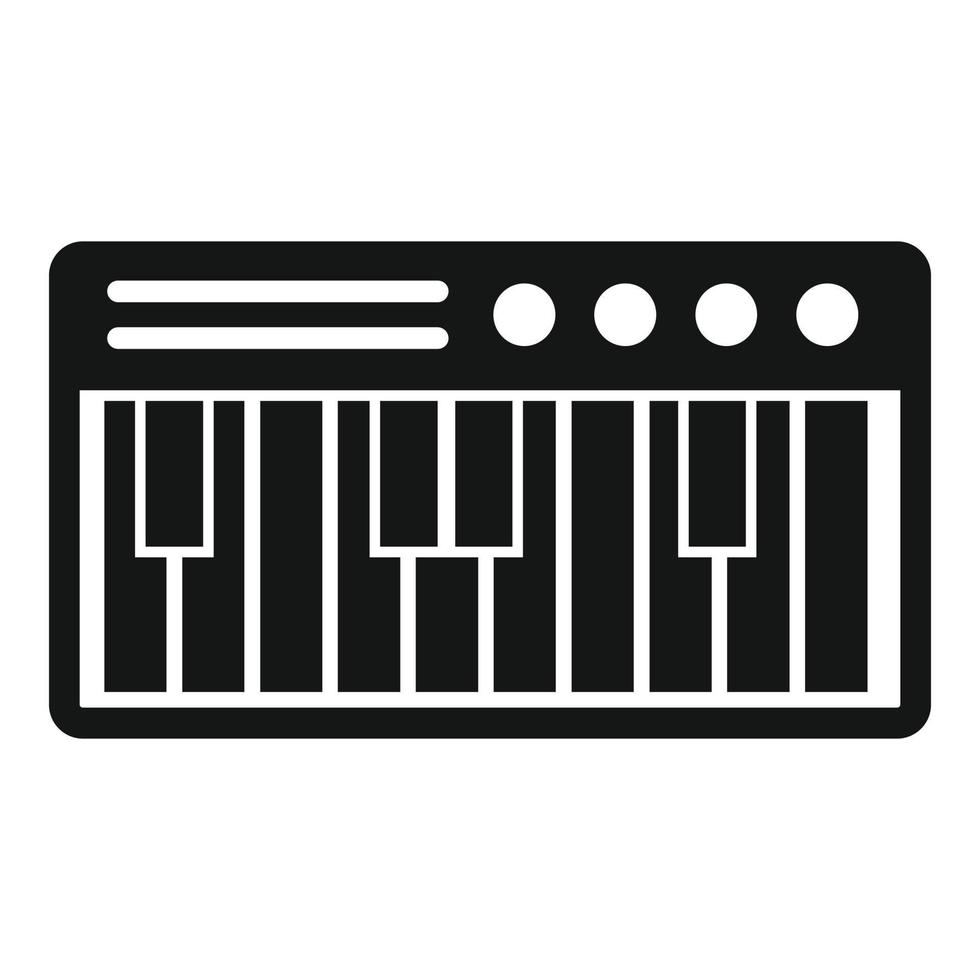 elektrisch piano icoon, gemakkelijk stijl vector