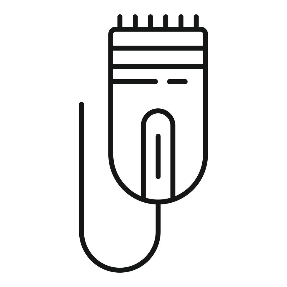 haar- scheerapparaat icoon, schets stijl vector