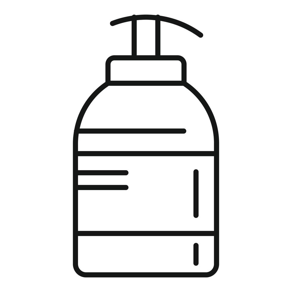 zeep dispenser icoon, schets stijl vector