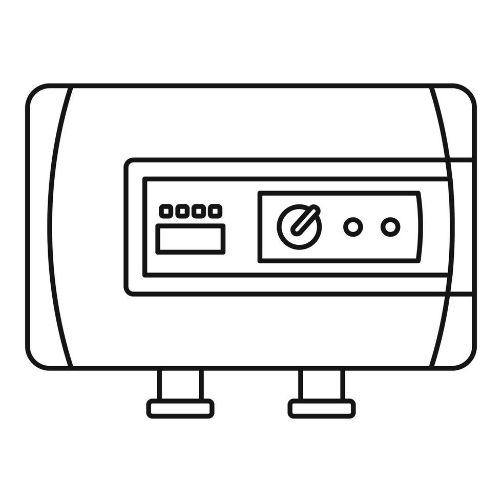 modern boiler icoon, schets stijl vector