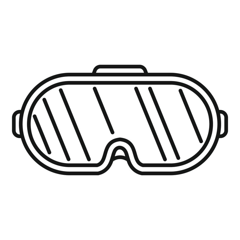 virtueel realiteit stofbril icoon, schets stijl vector