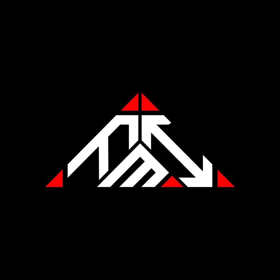 fmi brief logo creatief ontwerp met vector grafisch, fmi gemakkelijk en modern logo in ronde driehoek vorm geven aan.