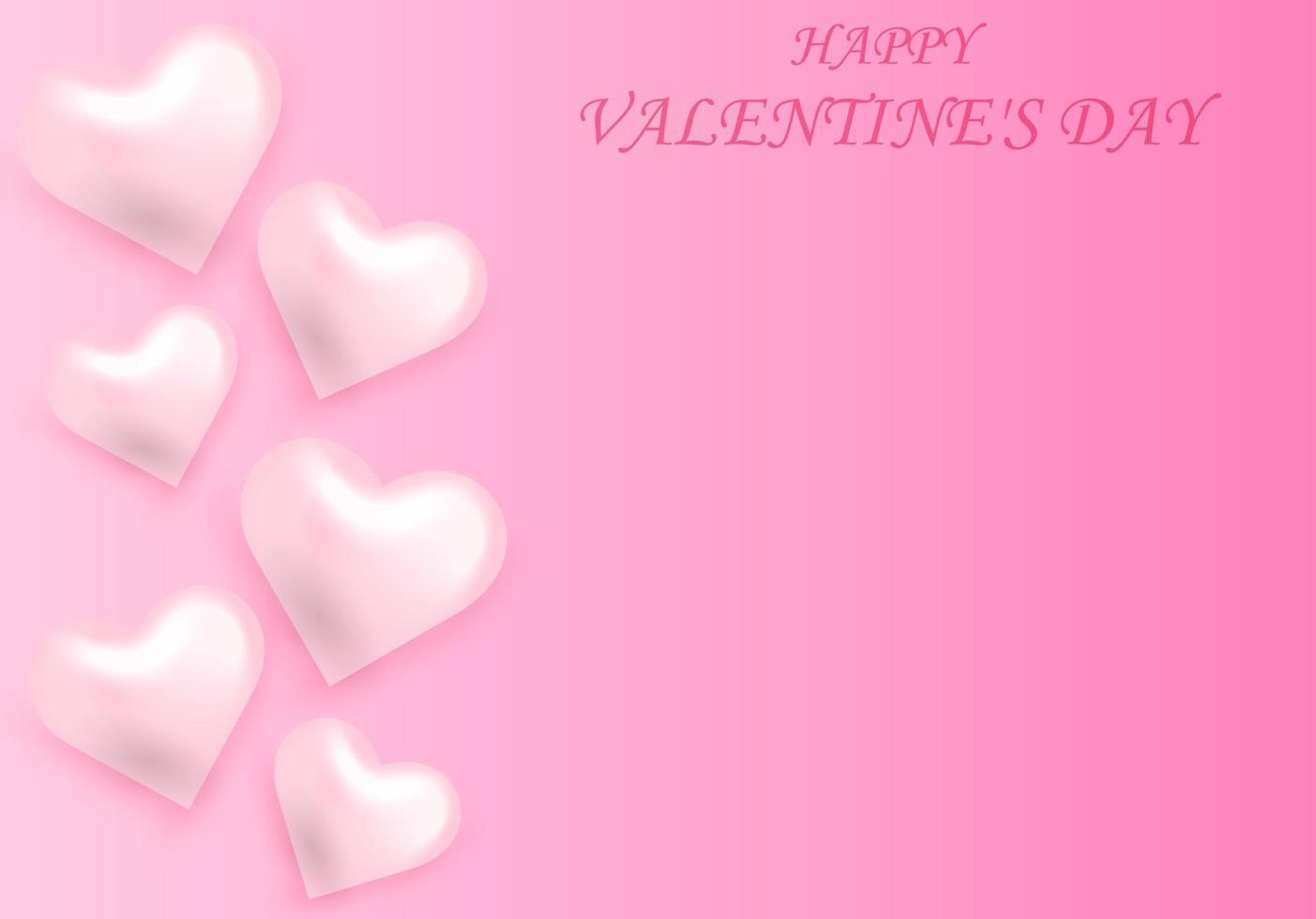 roze Valentijnsdag dag achtergrond. abstract achtergrond met roze harten. decoratief element voor partij uitnodiging ontwerp of groet kaarten.vector illustratie vector