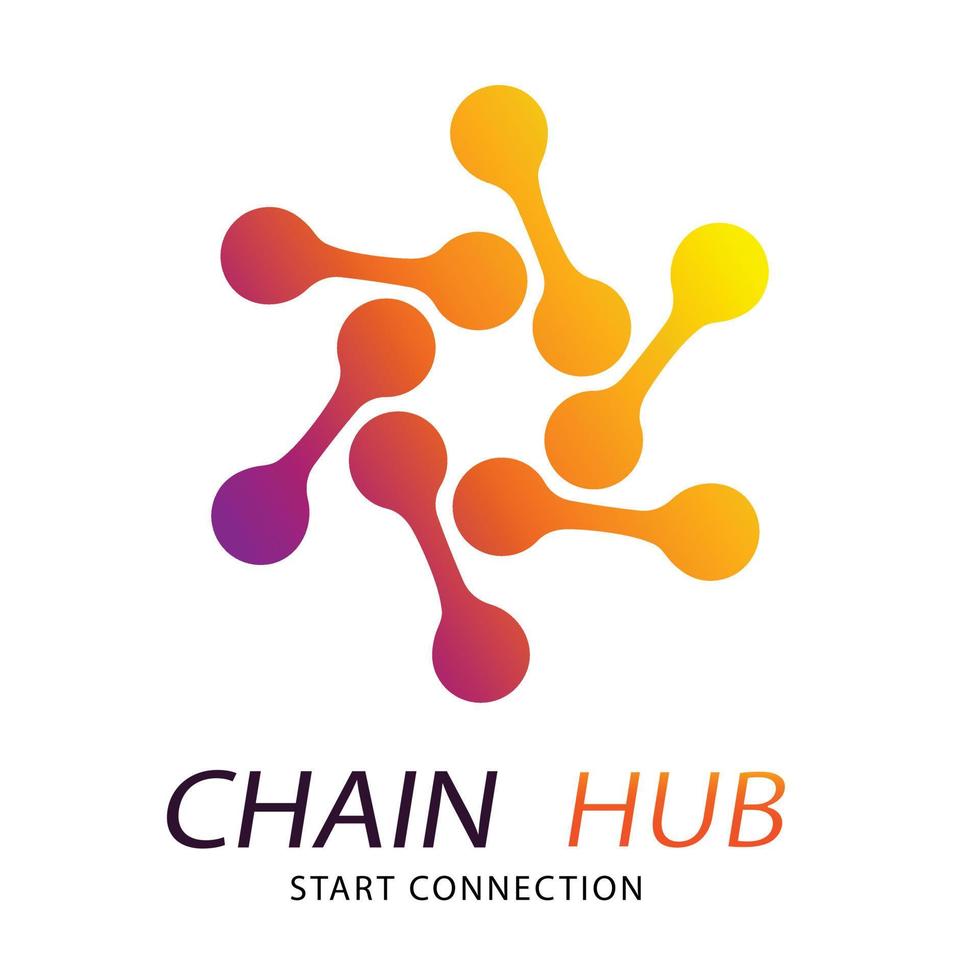 helling hub logo sjabloon ontwerp vector