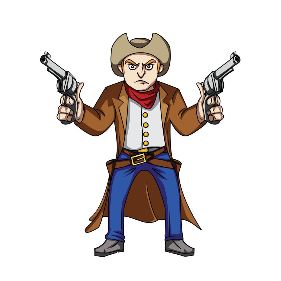 cowboy vector illustratie