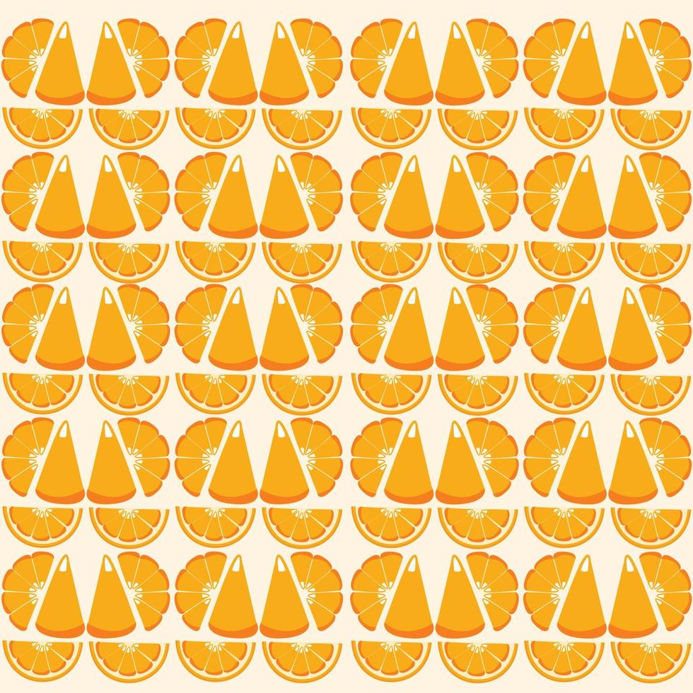 oranje naadloos patroon vector