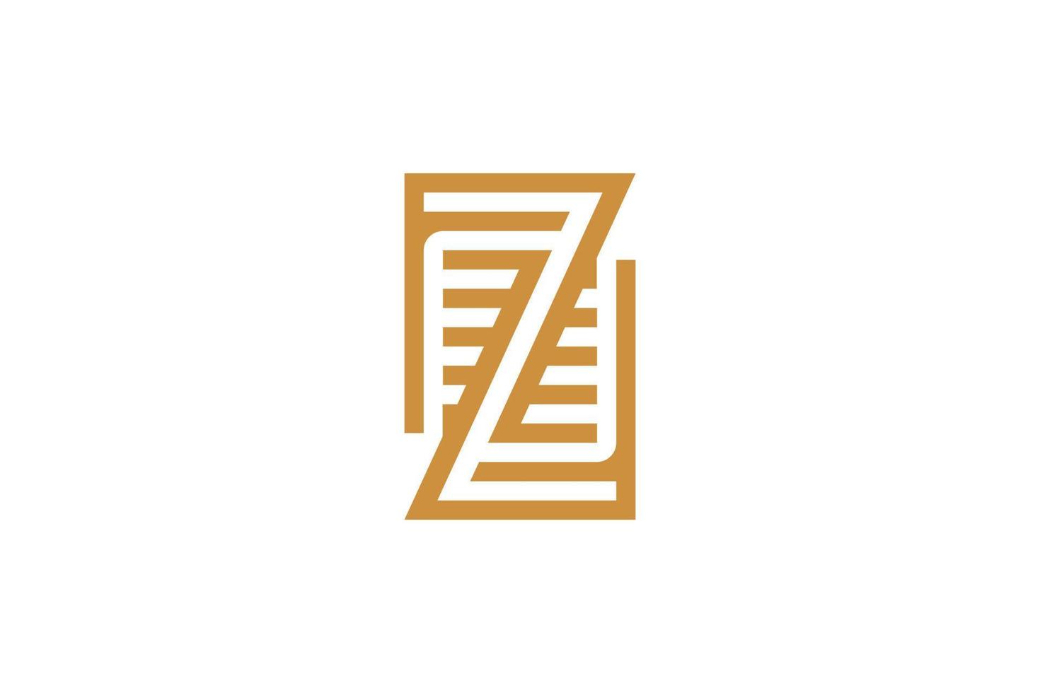 creatief eerste z monogram logo vector