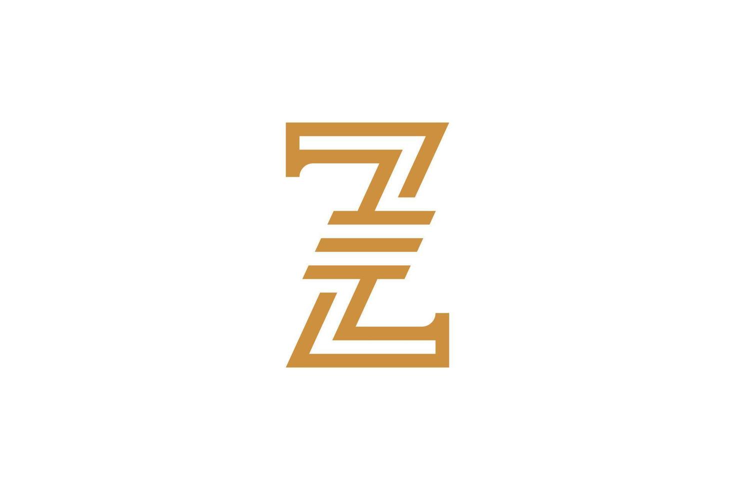 creatief eerste z monogram logo vector