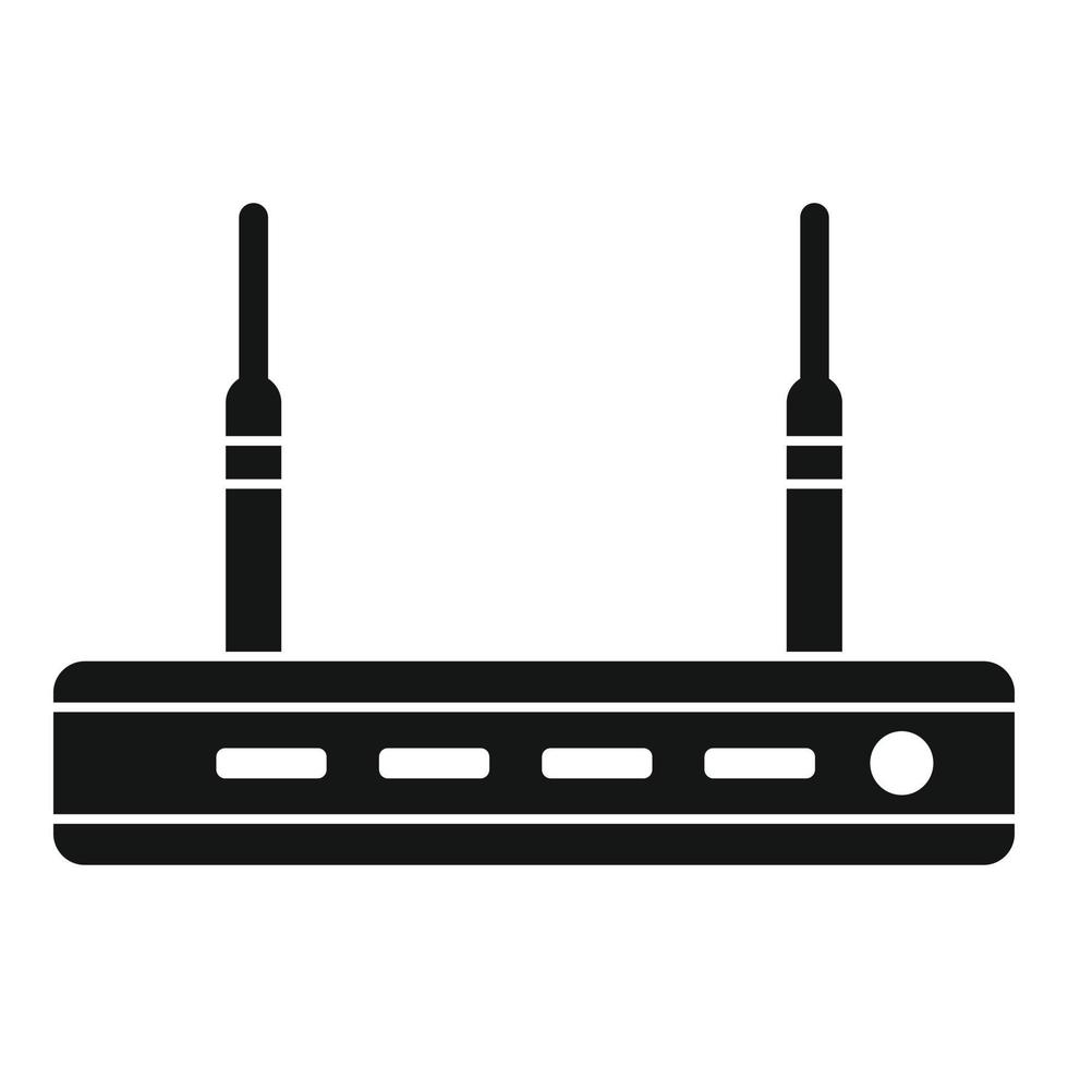 netwerk router icoon, gemakkelijk stijl vector