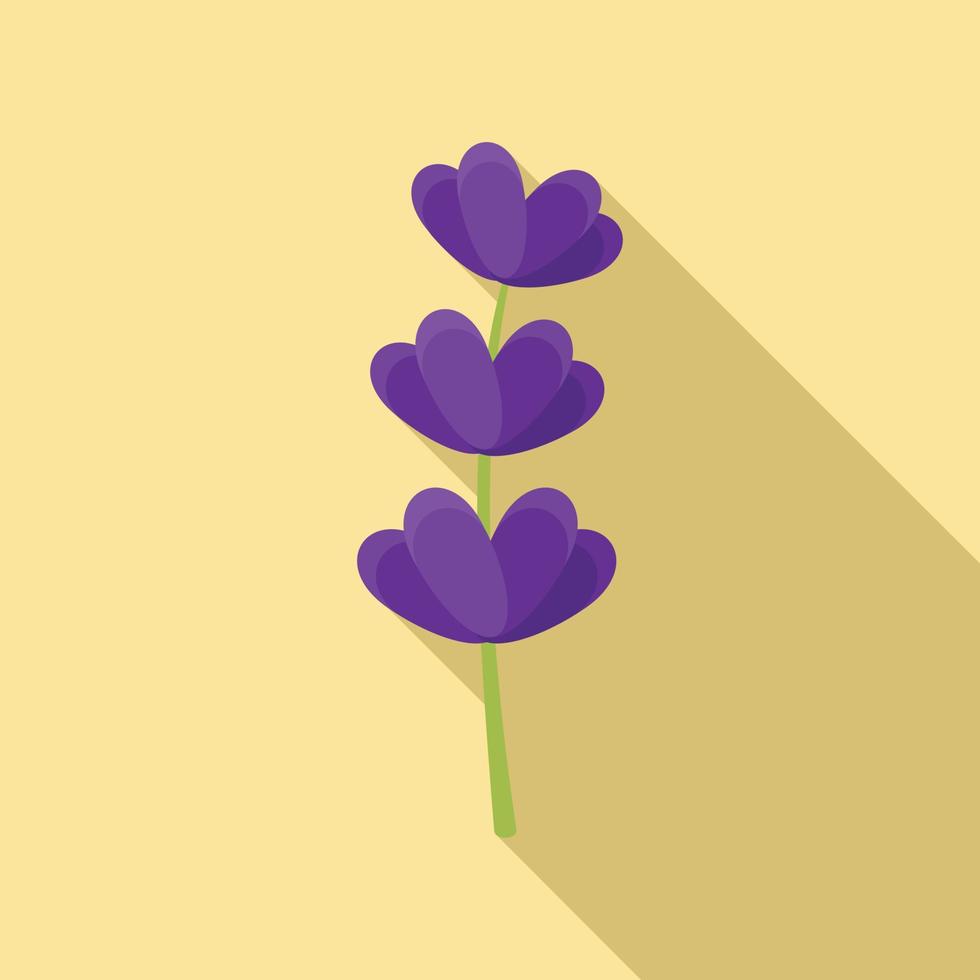 lavendel blad icoon, vlak stijl vector