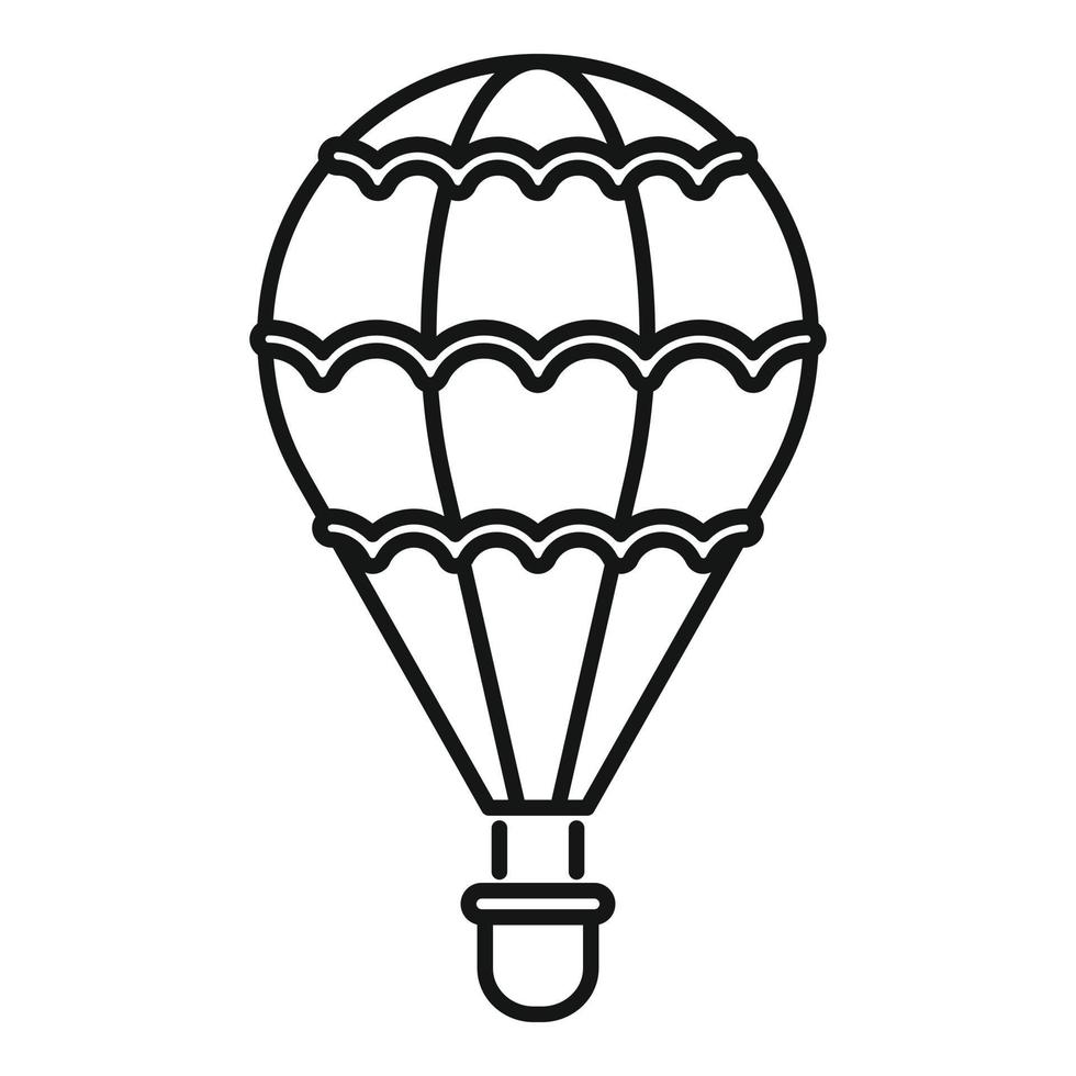 vlucht lucht ballon icoon, schets stijl vector