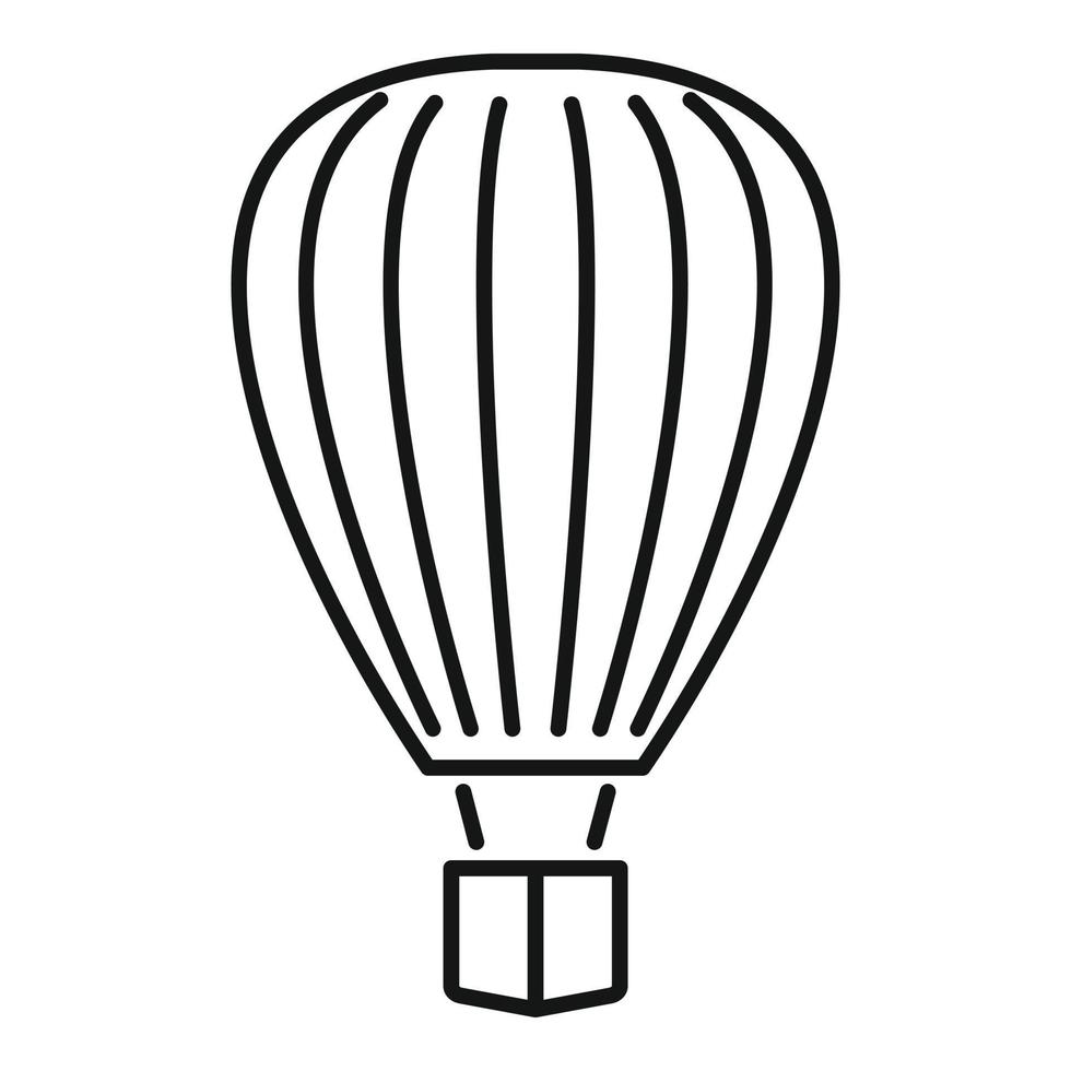 ontwerp lucht ballon icoon, schets stijl vector