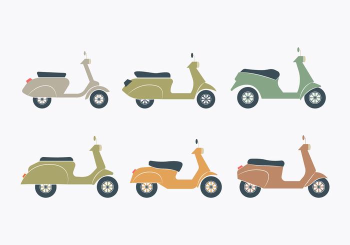 Lambretta icon set vector