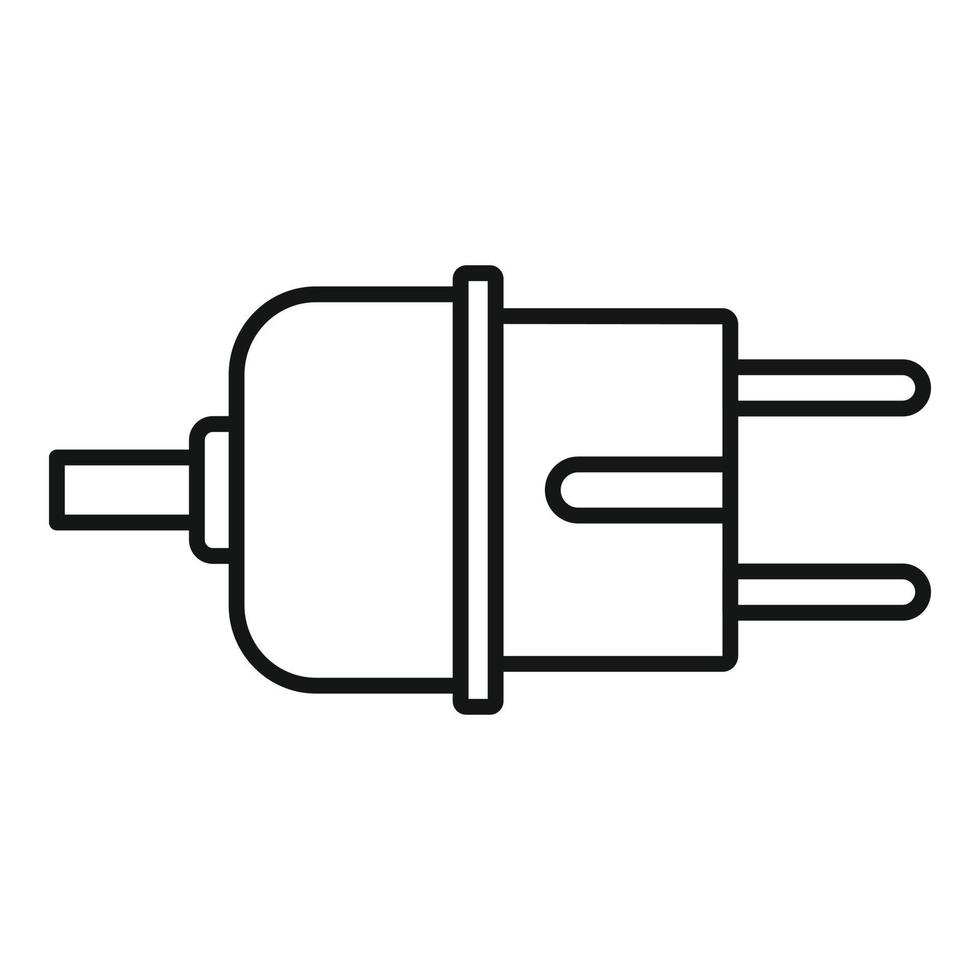 elektrisch plug icoon, schets stijl vector