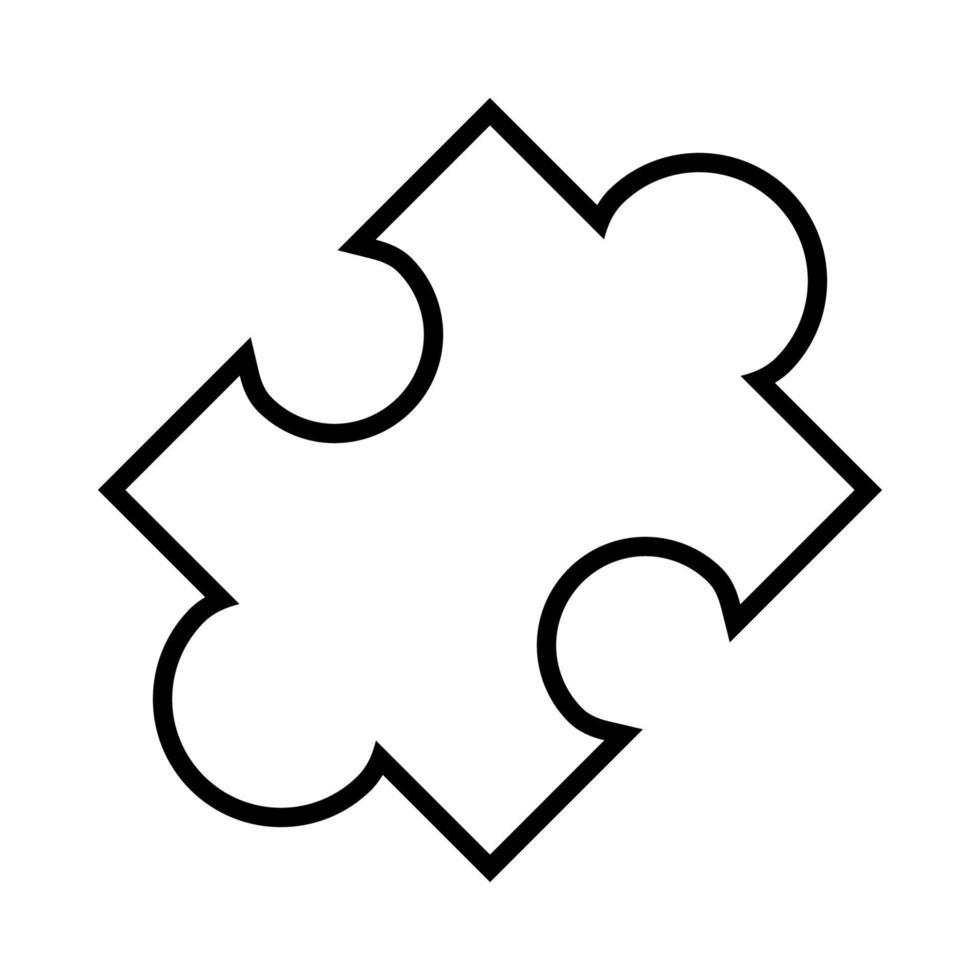 vector illustratie van puzzel icoon
