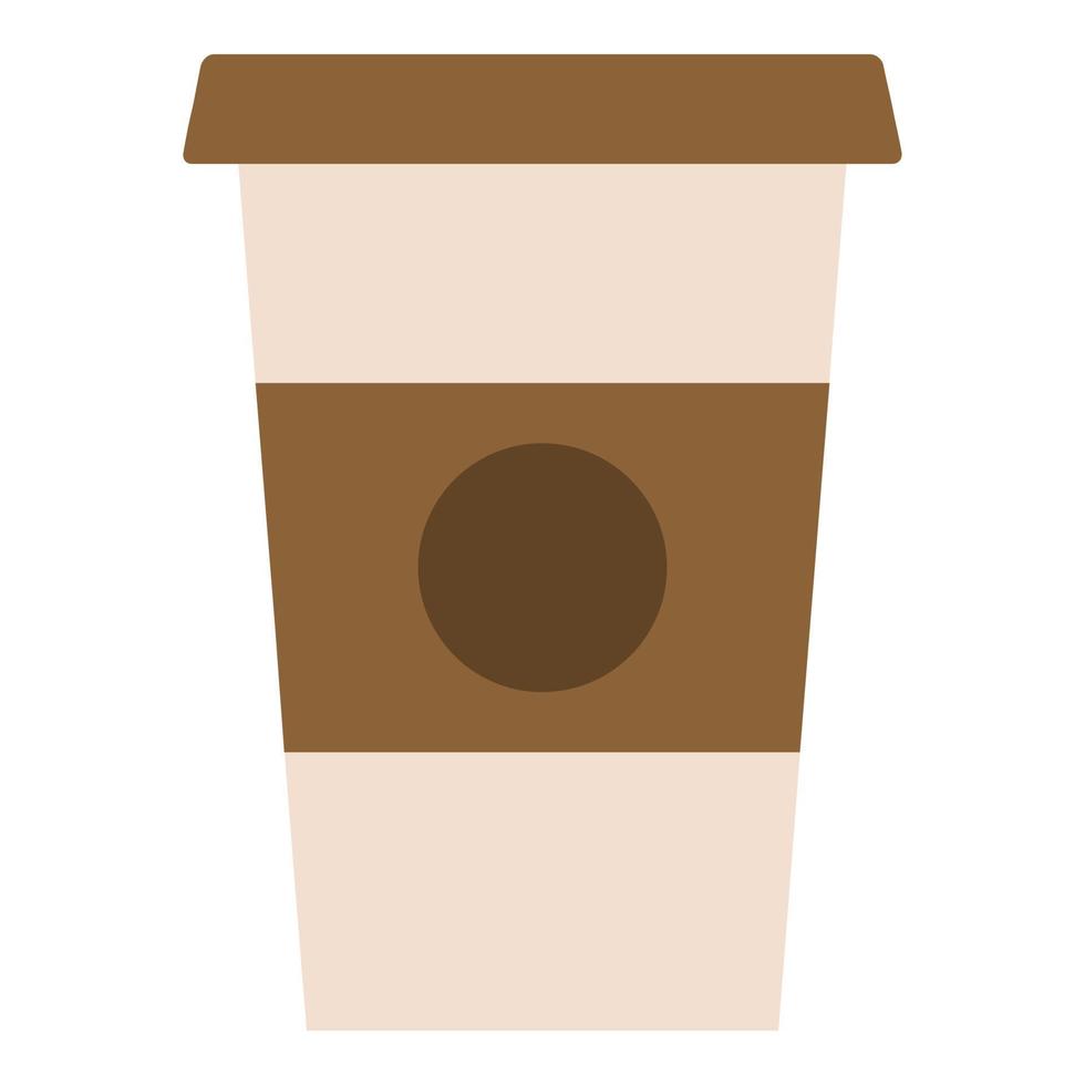 heet koffie icoon, vlak stijl vector
