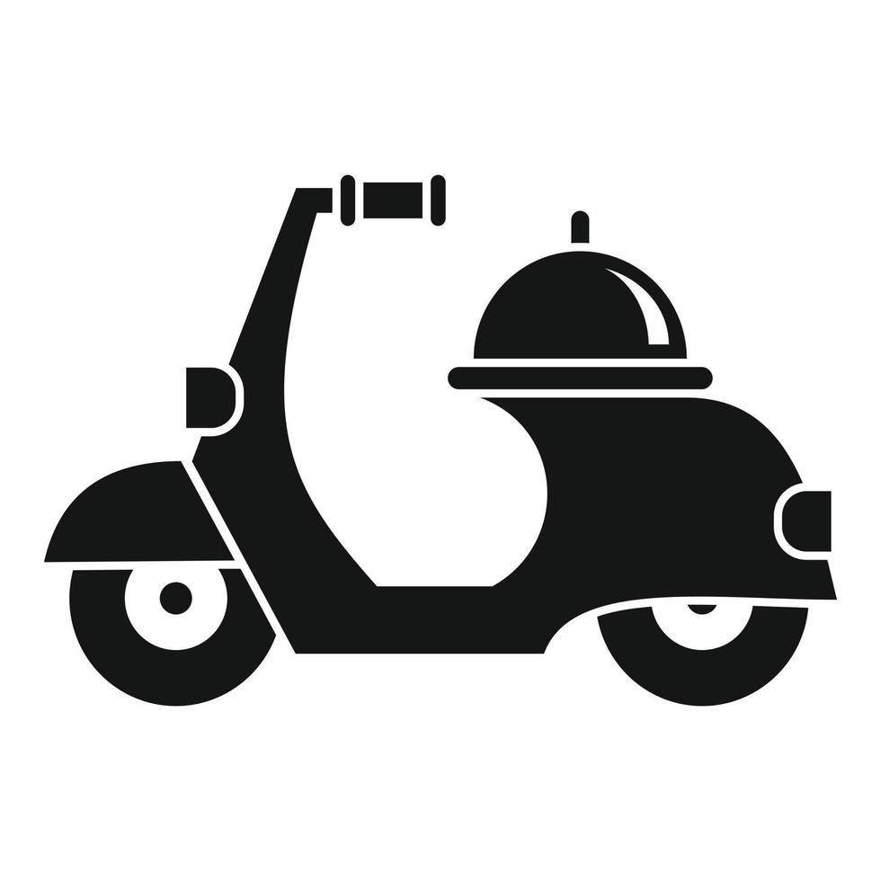 scooter Verzending icoon, gemakkelijk stijl vector