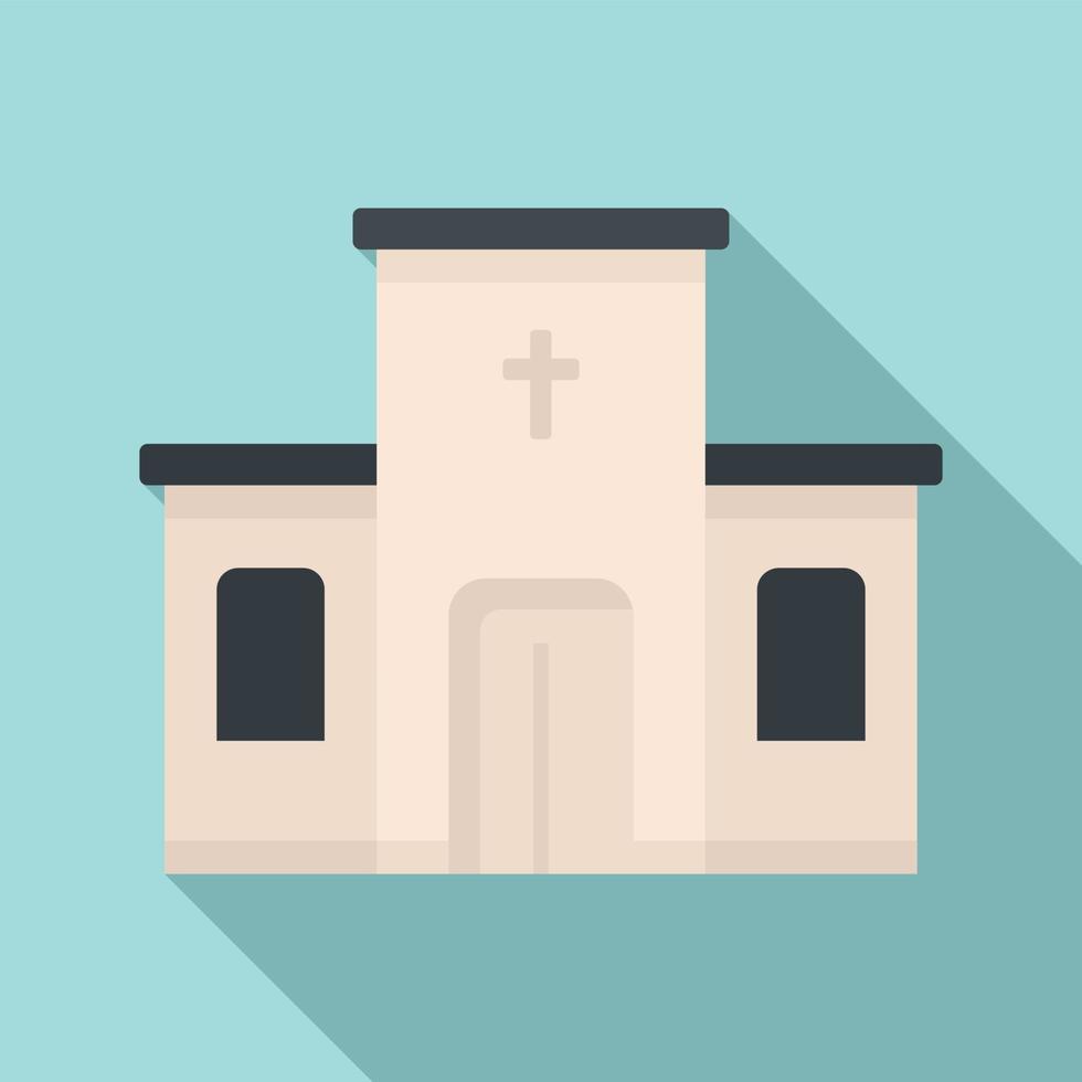 Katholiek kerk icoon, vlak stijl vector