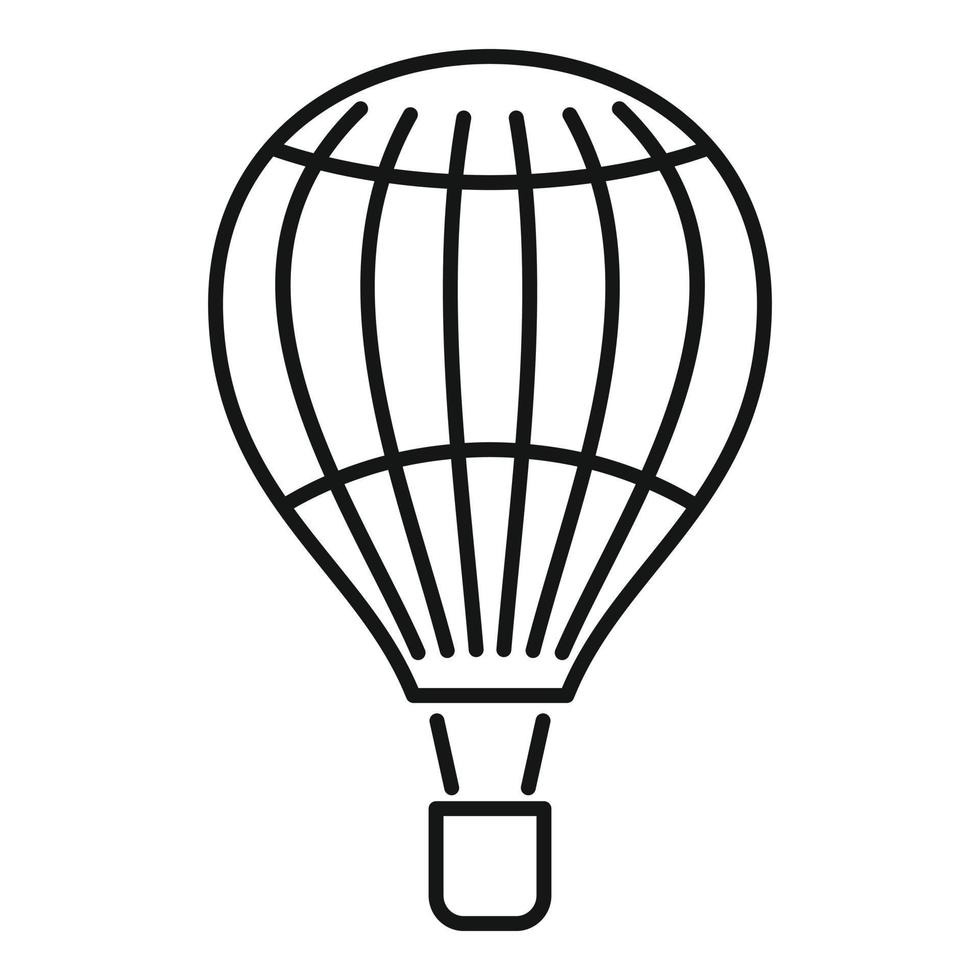 vervoer lucht ballon icoon, schets stijl vector