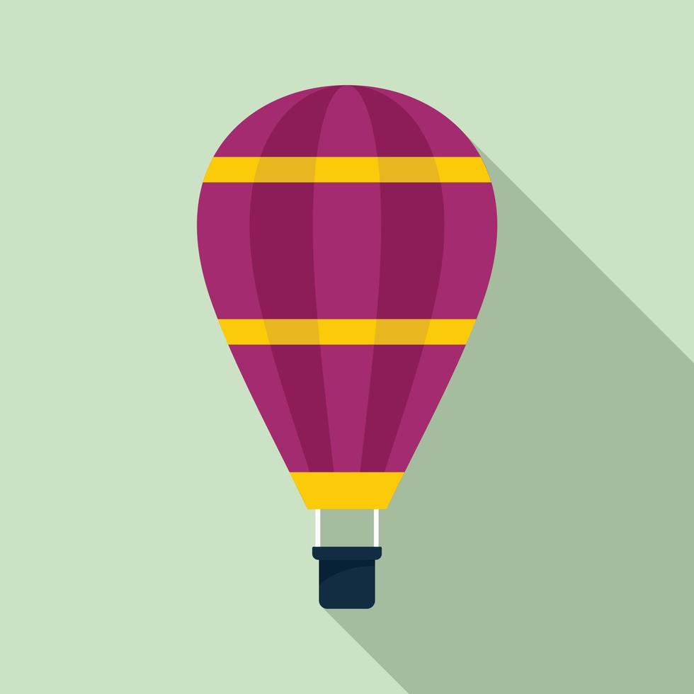 ontwerp lucht ballon icoon, vlak stijl vector