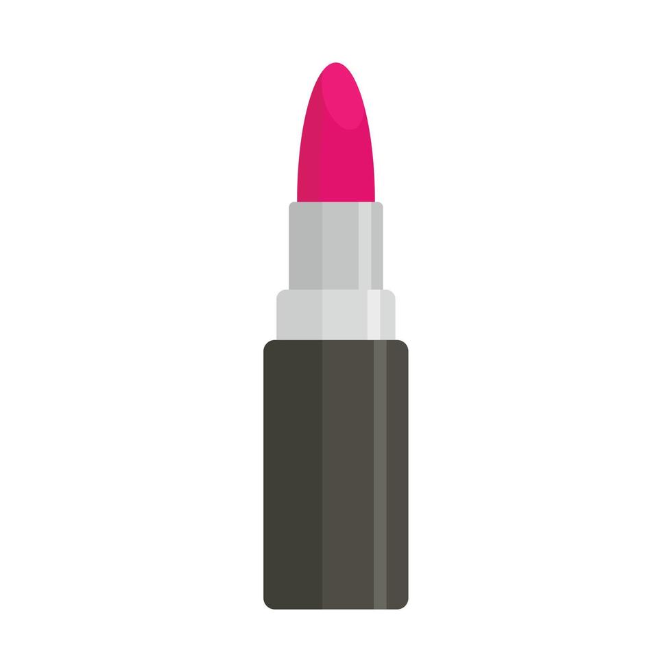 vrouw lippenstift icoon, vlak stijl vector