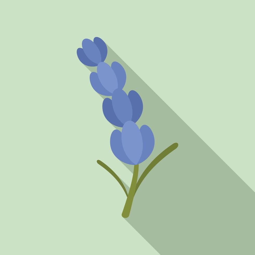 lavendel icoon, vlak stijl vector