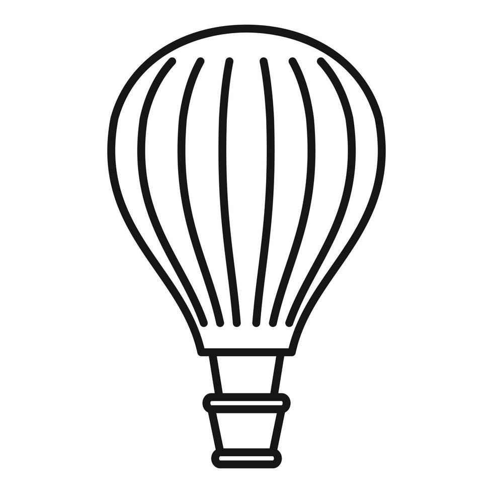 vrijheid lucht ballon icoon, schets stijl vector