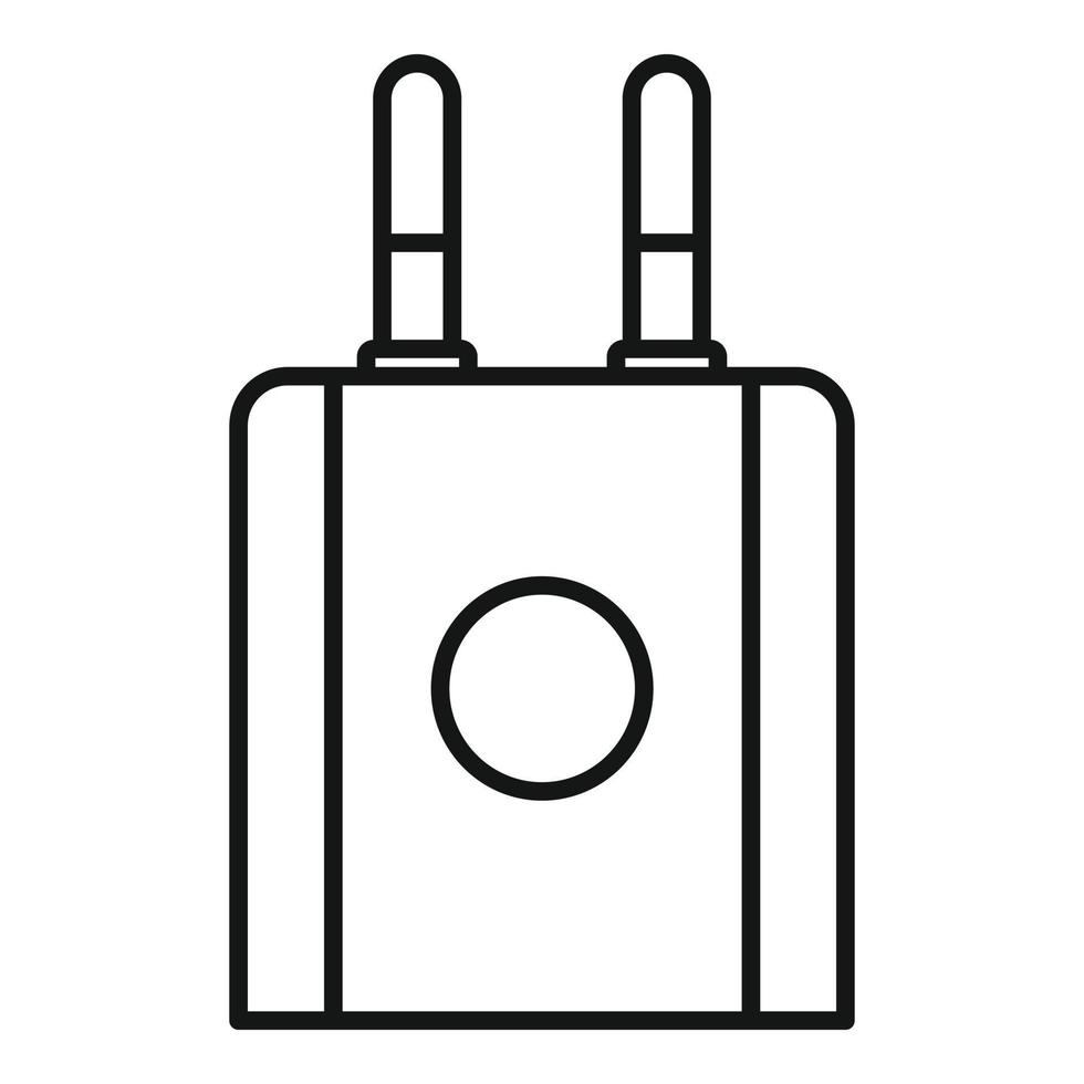 smartphone plug icoon, schets stijl vector