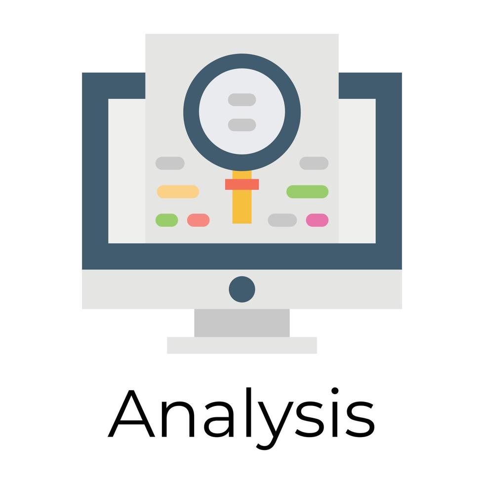 trendy analyseconcepten vector