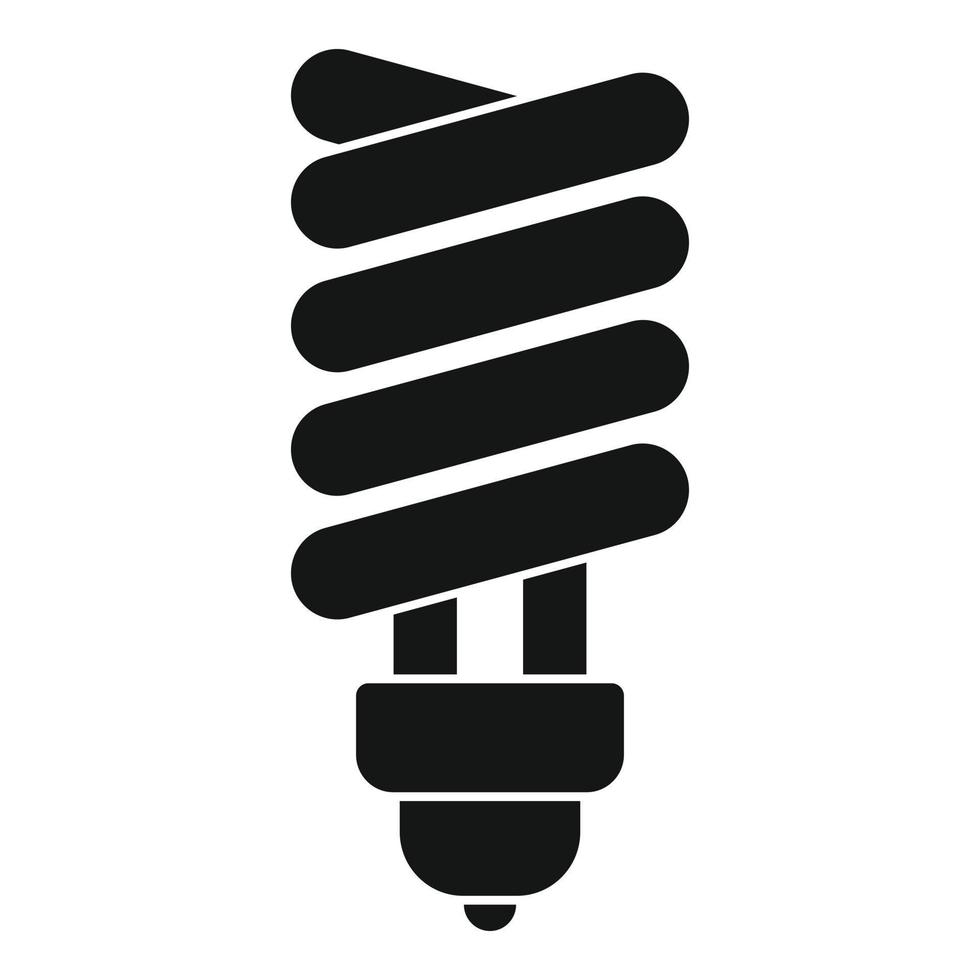 gebroken eco lamp icoon, gemakkelijk stijl vector