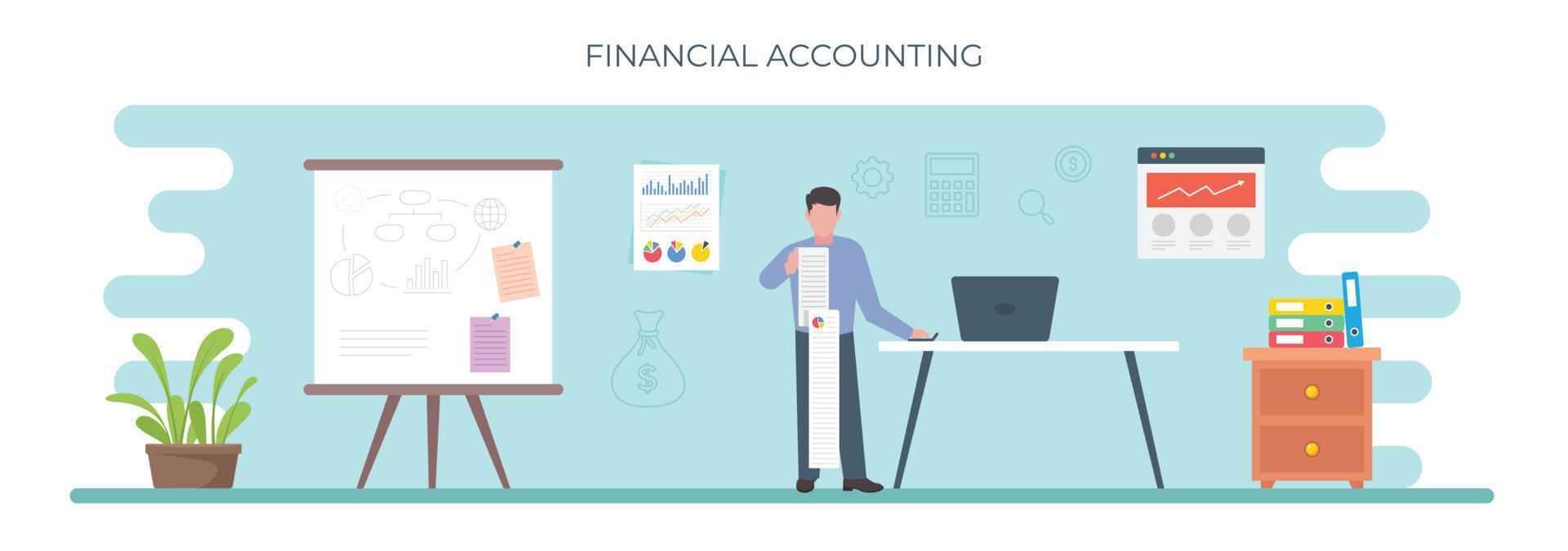 modieus financieel accounting vector