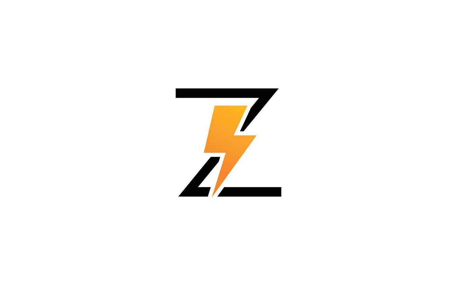 z logo energie vector voor identiteit bedrijf. eerste brief volt sjabloon vector illustratie voor uw merk.