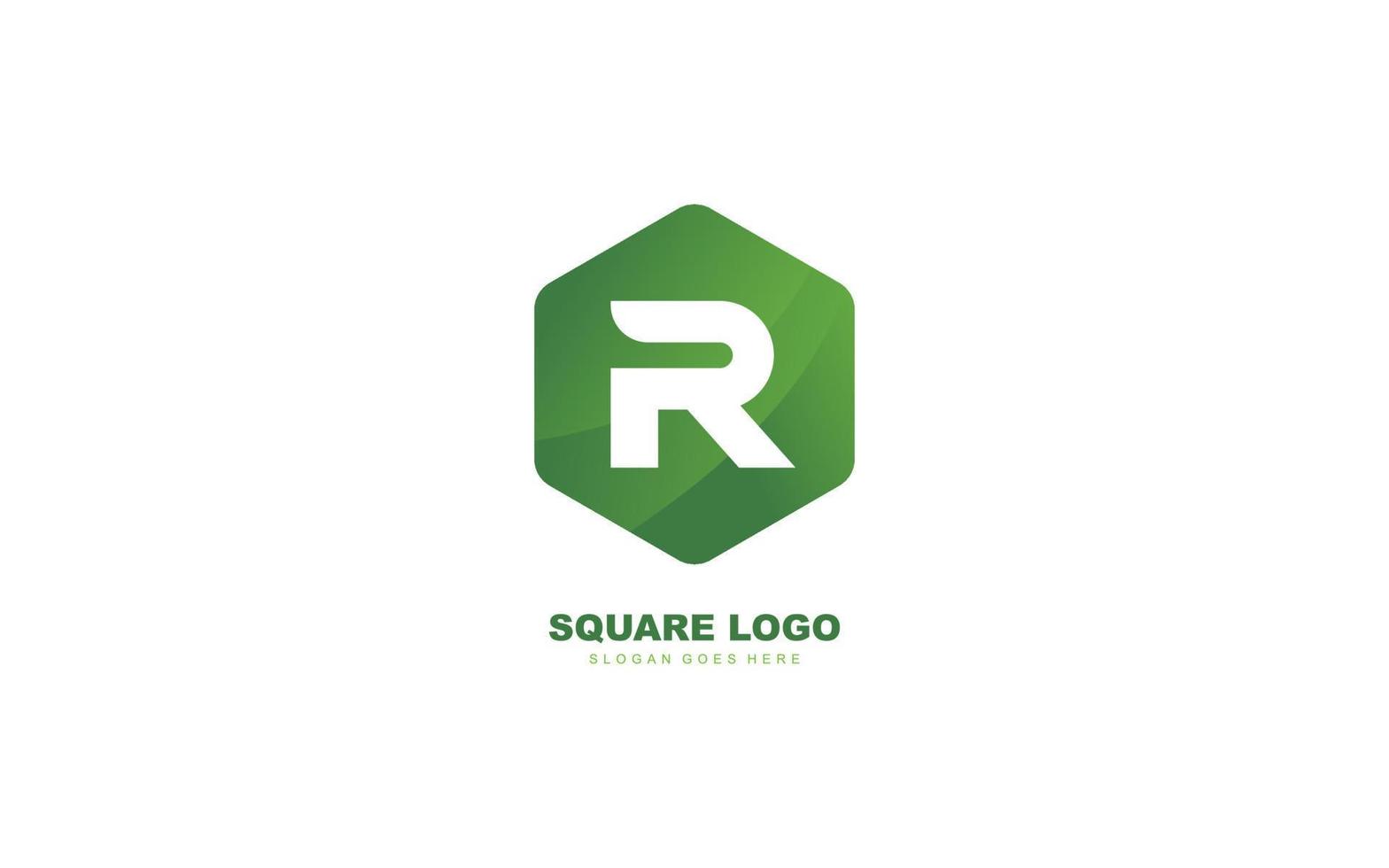 r logo vorm voor identiteit. brief sjabloon vector illustratie voor uw merk.