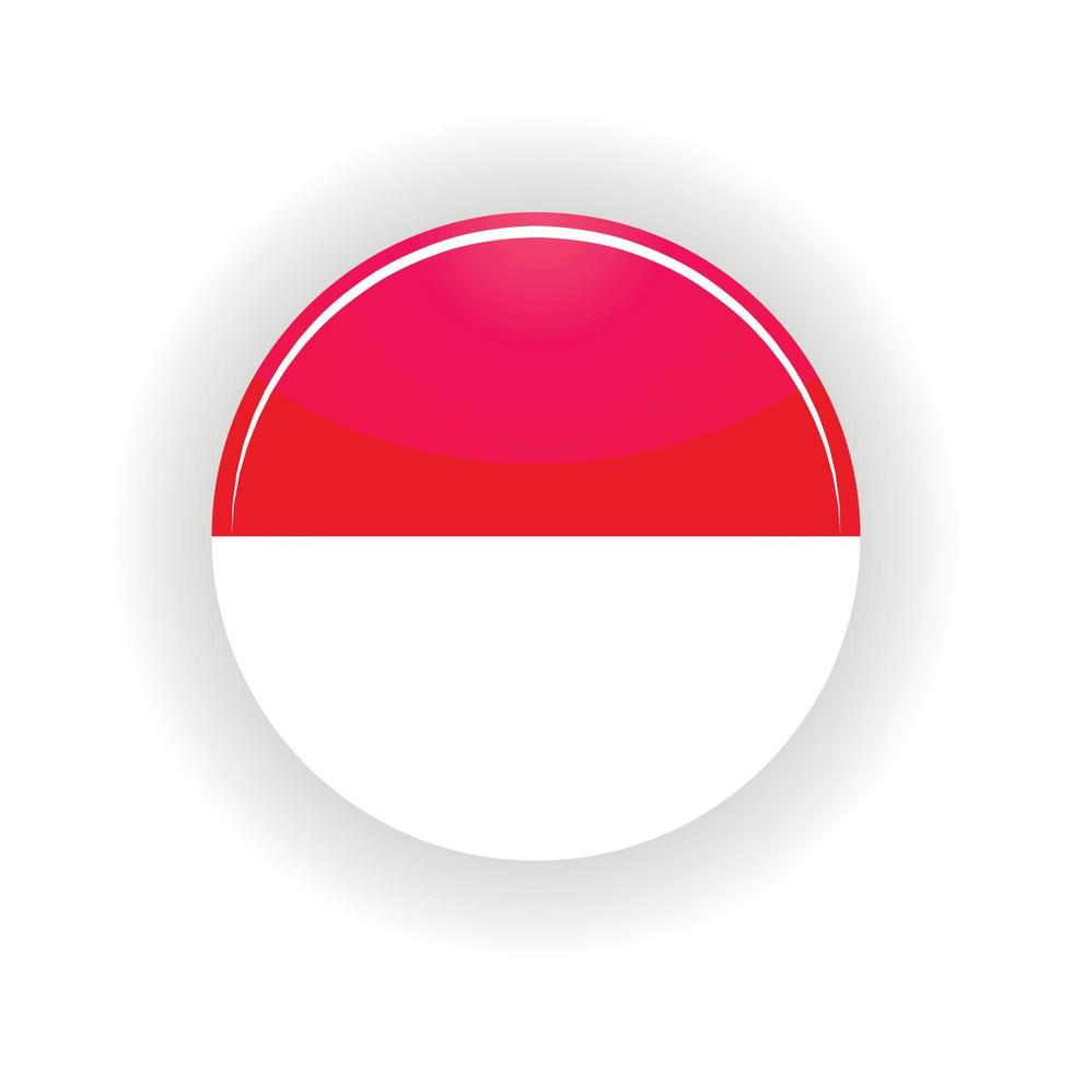 Indonesië icoon cirkel vector