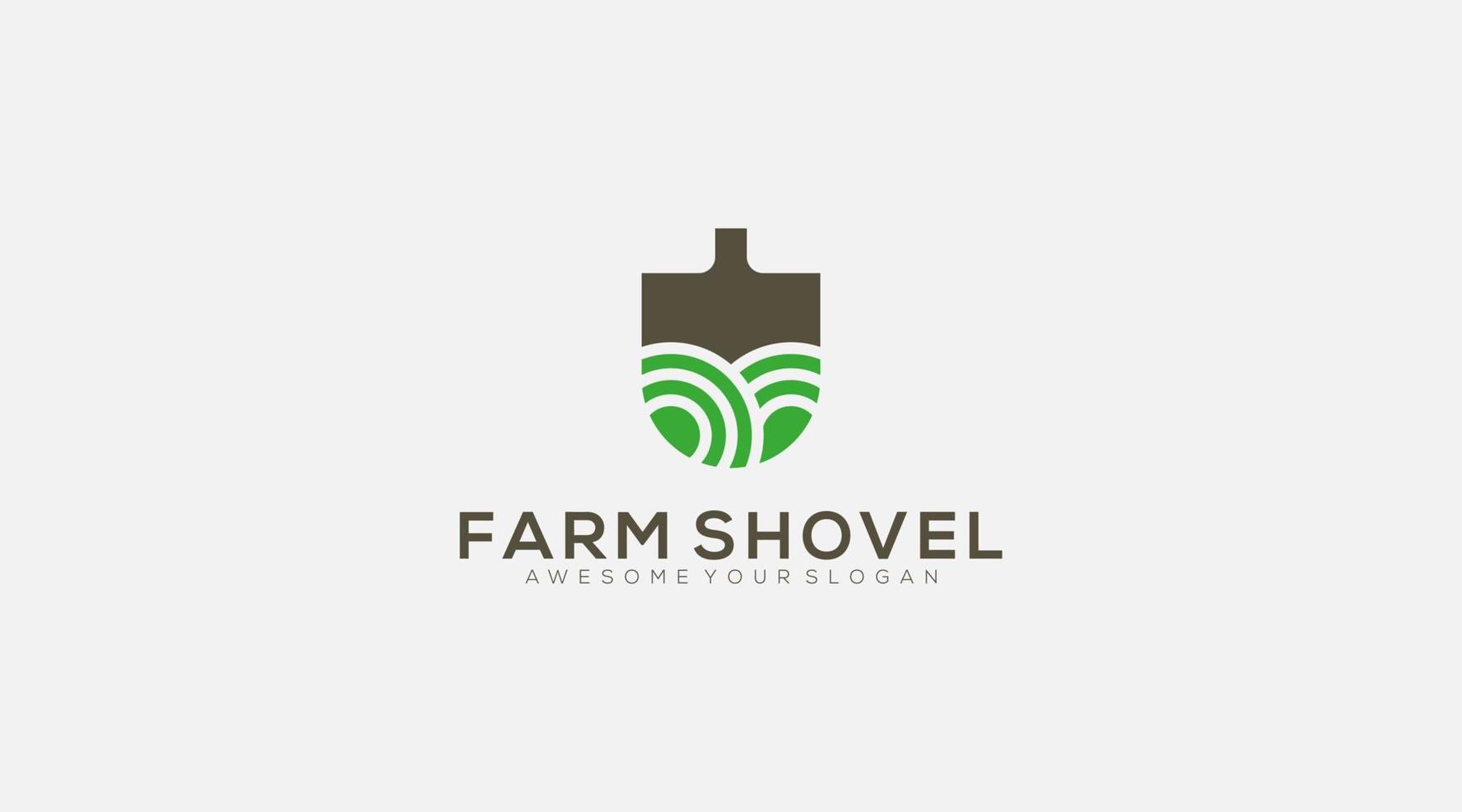 boerderij Schep logo ontwerp vector sjabloon icoon