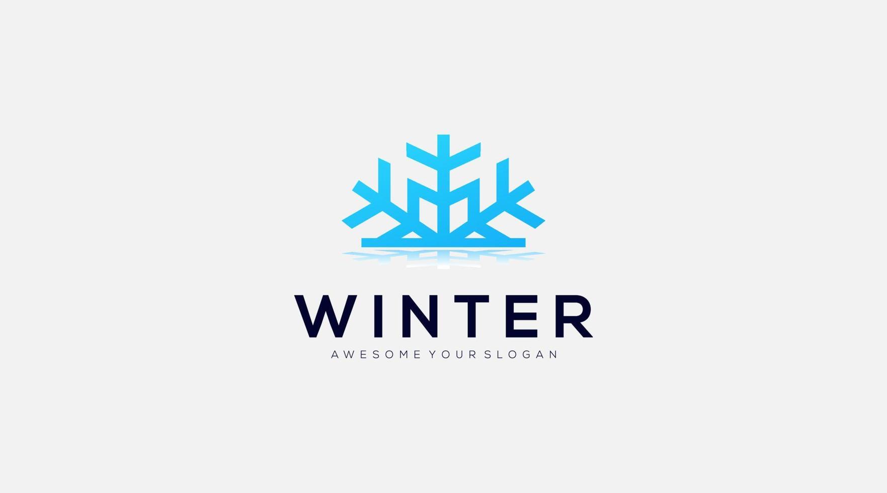 winter vector logo ontwerp icoon sjabloon