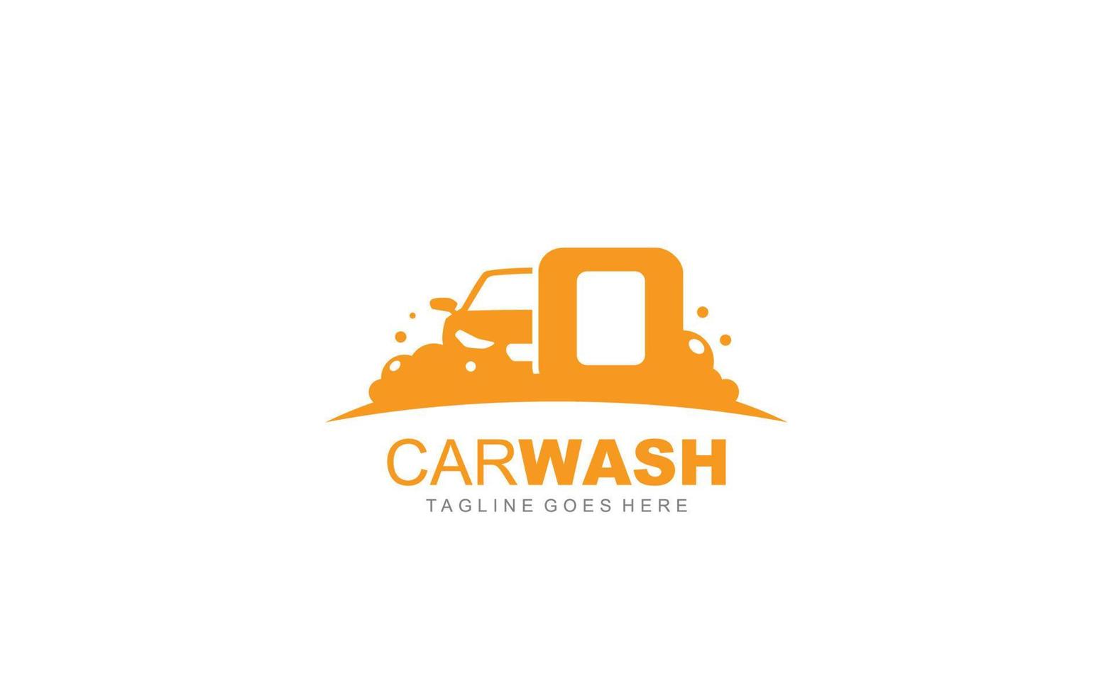 q logo carwash voor identiteit. auto sjabloon vector illustratie voor uw merk.