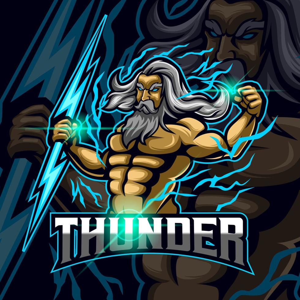 Zeus esport logo sjabloon vector