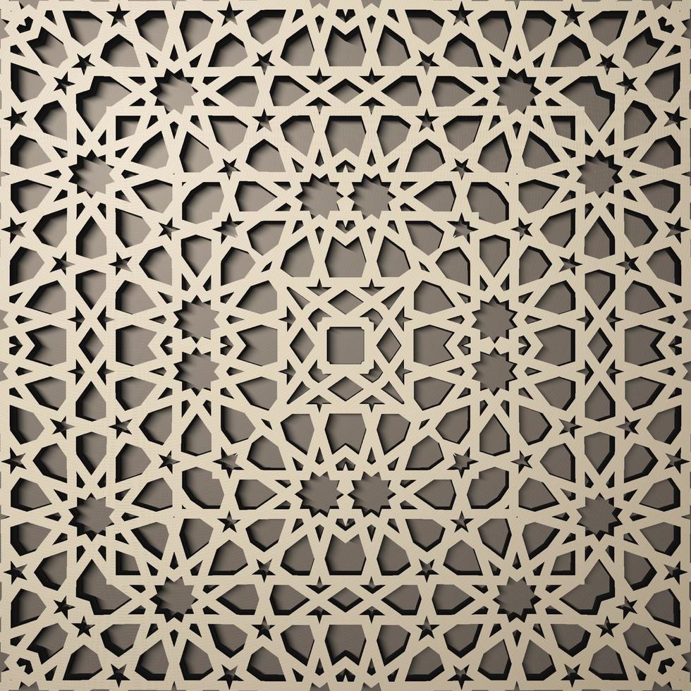 achtergrond met 3d naadloos patroon in Islamitisch stijl . , Arabisch meetkundig oosten- ornament , Perzisch motief . vector