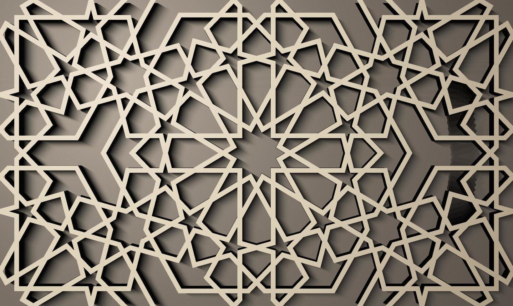 achtergrond met 3d naadloos patroon in Islamitisch stijl . , Arabisch meetkundig oosten- ornament , Perzisch motief . vector