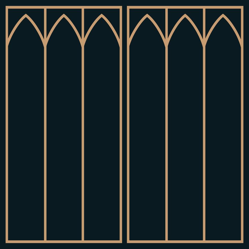 Islamitisch moskee deur met Arabisch patroon vector