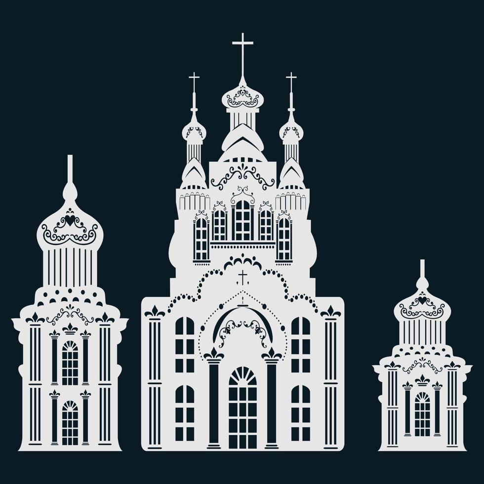 gestapelde stad gebouw stadsgezicht skyline zakelijke illustratie vector