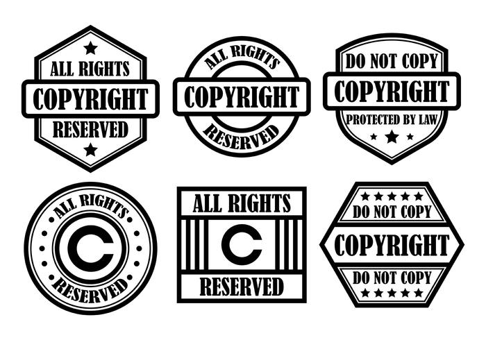 Gratis Copyright Vector Icons